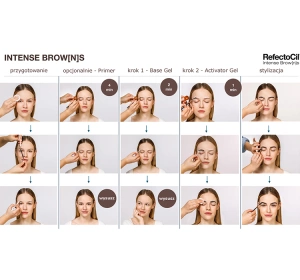 RefectoCil Intense Browns Base Gel – Augenbrauen- und Wimperntinte, Ash Brown, 15 ml