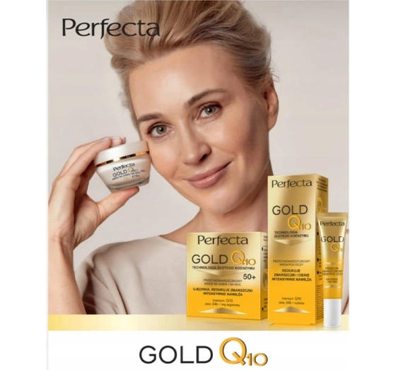 Kliknij na zdjęcie, aby je powiększyć PERFECTA GOLD Q10 ANTI FALTEN CREME FÜR TAG UND NACHT 70+ 50ML