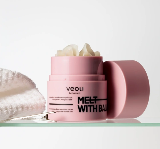 Veoli Botanica Melt With Balance Emulgierender Make-up-Entfernungsbalsam für problematische Haut 40 g