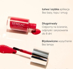 Semilac Nail Lacquer Klassischer Nagellack 104 Cream Supreme 9 ml