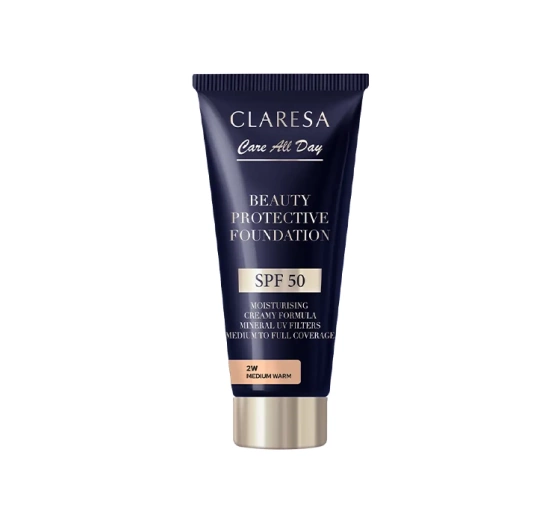 Claresa Care All Day Foundation mit SPF50 2W Medium Warm 30ml