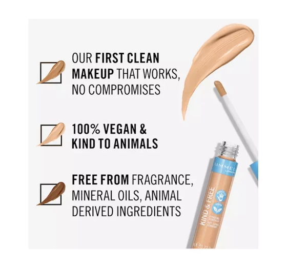 Kliknij na zdjęcie, aby je powiększyć RIMMEL KIND & FREE GESICHTS- UND AUGENCONCEALER 10 FAIR 7ML