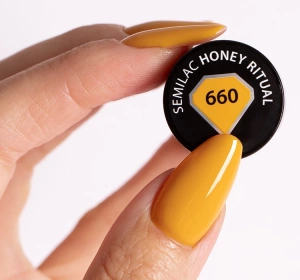 Semilac Wellbeing Hybridlack 660 Honey Ritual 7ml