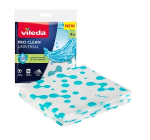 Vileda Pro Clean Universal-Reinigungstuch mit Enzymen 4 Stück