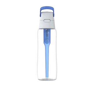 Dafi Solid Filterflasche mit Aktivkohlefilter 0,7 l Blau