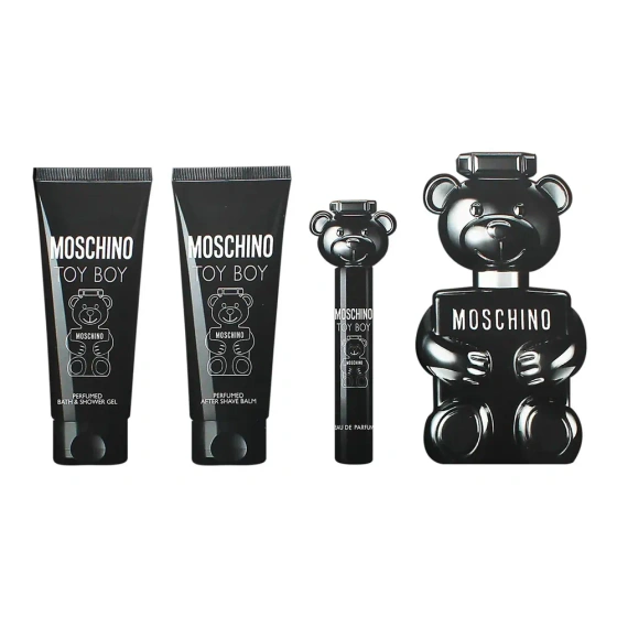 Kliknij na zdjęcie, aby je powiększyć Moschino Toy Boy Eau de Parfum Spray 100 ml + 10 ml + Aftershave-Balsam 100 ml + Duschgel 100 ml