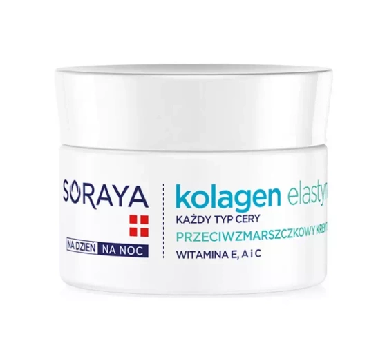 Soraya Kollagen und Elastin – Anti-Falten-Creme für fettige Haut, für Tag und Nacht, 50 ml