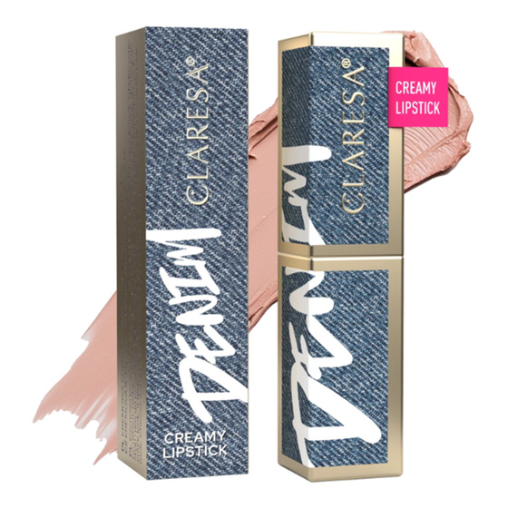 Kliknij na zdjęcie, aby je powiększyć Claresa Denim cremefarbener Lippenstift 03 Rose Whisper