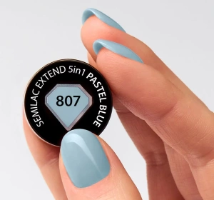 SEMILAC EXTEND 5 IN 1 BASIS LACK TOP 807 PASTEL BLUE 7 ML