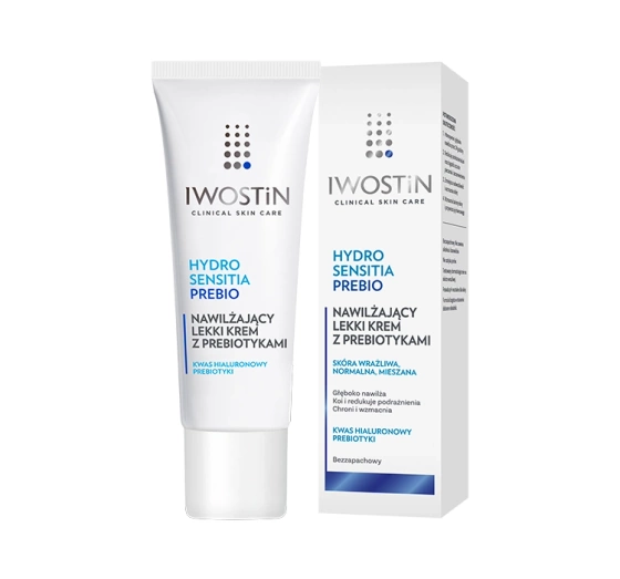 IWOSTIN HYDRO SENSITIA PREBIO FEUCHTIGKEITSSPENDENDE LEICHTE CREME MIT PRÄBIOTIKA 50ML