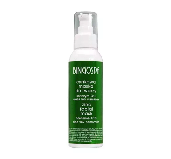 BINGOSPA ZINK-GESICHTSMASKE MIT ALOE GEGEN AKNE 