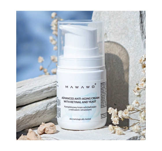 Kliknij na zdjęcie, aby je powiększyć Mawawo Komplexe Anti-Aging-Creme mit Retinal und Hefe 50ml