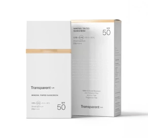 Transparent Lab Mineral Tinted Sunscreen – leichte mineralische Sonnencreme mit LSF 50 Light, 100 ml 