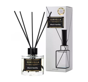 SORVELLA PREMIUM DUFTDIFFUSOR MIT STICKS BLACK VANILLA 120ML