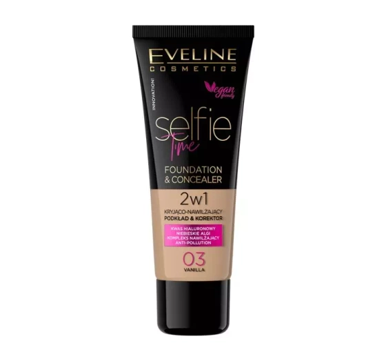 EVELINE SELFIE TIME FOUNDATION UND CONCEALER 03 VANILLA 30ML