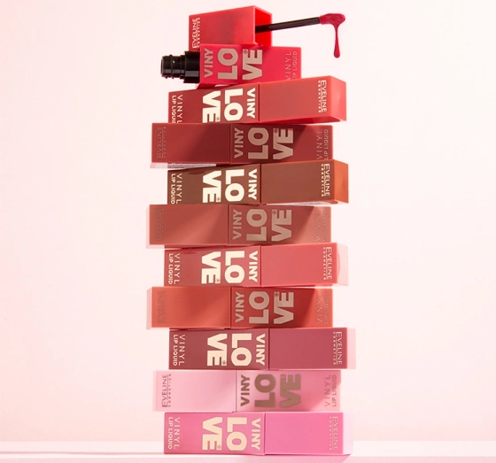 Kliknij na zdjęcie, aby je powiększyć Eveline Cosmetics Vinylove Langanhaltender Flüssiglippenstift mit Vinyl-Finish 05 Rosy 4 ml