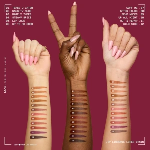NYX Professional Makeup Lip Lingerie Wasserfester Lippenkonturenstift mit Tint 01 Tease U Later 1 ml