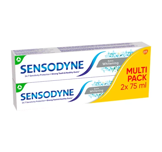 SENSODYNE EXTRA WHITENING DUO PACK ZAHNCREME 2x75ML
