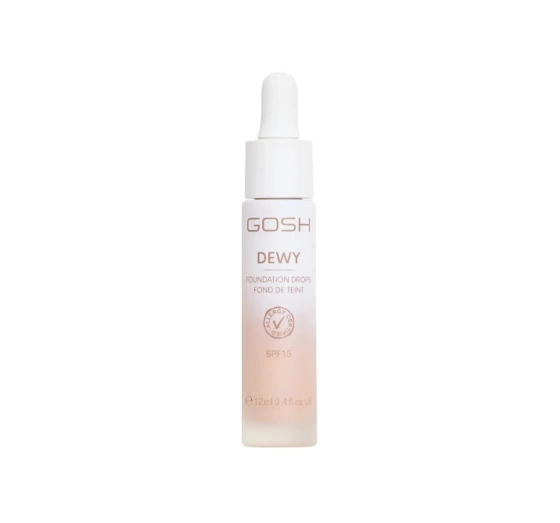 Kliknij na zdjęcie, aby je powiększyć Gosh Dewy Leuchtende Foundation-Tropfen 004 Fair 12 ml