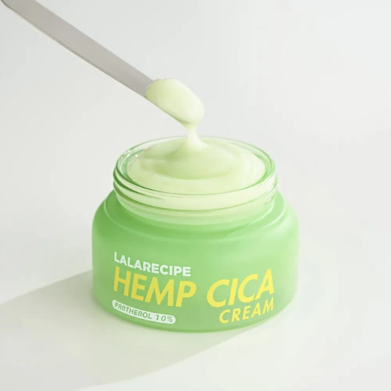 LalaRecipe Hanfsamen-Creme – beruhigende Gesichtscreme mit Hanfsamenextrakt, 50 ml