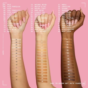 NYX Professional Makeup Make 'Em Wonder Leichte mattierende Foundation 09 Light Nude 30 ml