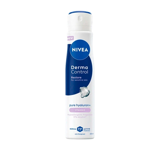Kliknij na zdjęcie, aby je powiększyć NIVEA Derma Control Antitranspirant Spray für Frauen Restore 250 ml