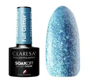 CLARESA SOAK OFF HYBRIDLACK FULL GLITTER 7 5ML