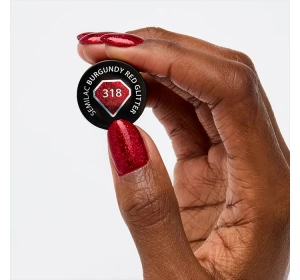 Semilac Hybridlack 318 Burgundy Red Glitter 7 ml