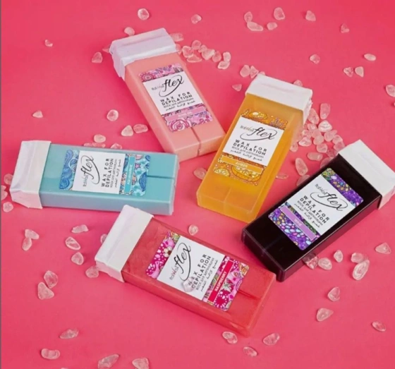 Kliknij na zdjęcie, aby je powiększyć ITALWAX FLEX ENTHAARUNGSWACHS IN ROLLE ROSE OIL 100 ML