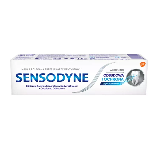 SENSODYNE AUFBAU UND SCHUTZ WHITENING ZAHNPASTA FÜR EMPFINDLICHE ZÄHNE 75 ML