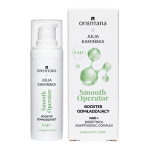 Orientana x Julia Kamińska Longevity Code Smooth Operator NAD+-Booster zur Verjüngung müder, angespannter Haut mit ersten Altersanzeichen 30 ml