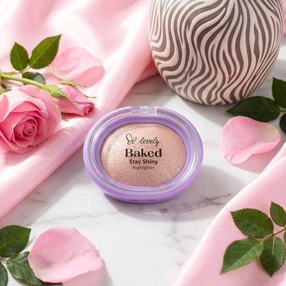 Lovely Baked Stay Shiny – gebackener Highlighter für das Gesicht, 2,4 g