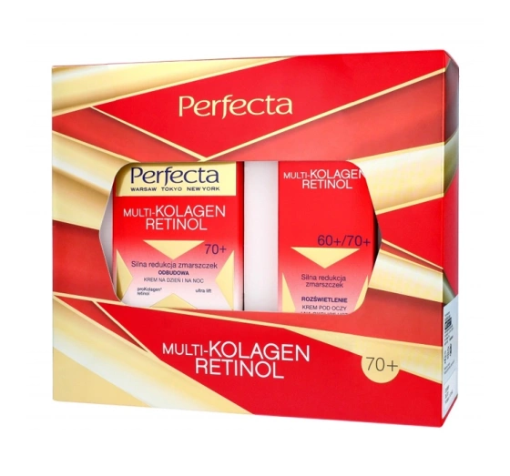 Kliknij na zdjęcie, aby je powiększyć PERFECTA MULTI-COLLAGEN RETINOL 70+ PFLEGESET TAGES- & NACHTCREME + AUGENCREME