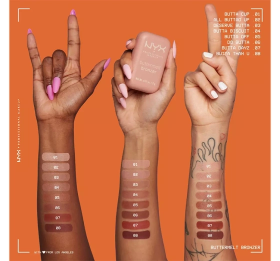 NYX PROFESSIONAL MAKEUP BUTTERMELT BRONZER 03 DESERVE BUTTA 5G