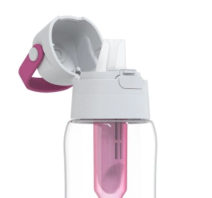 Dafi Solid Filterflasche mit Aktivkohlefilter 0,5 l Rosa