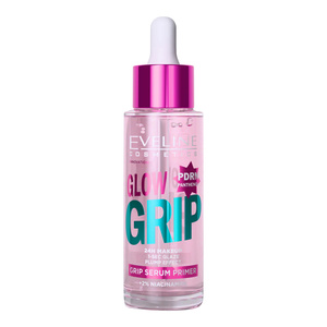 Eveline Cosmetics Glow Grip Serum Primer – aufhellende Serum-Grundierung als Make-up-Unterlage mit 2 % Niacinamid, 30 ml