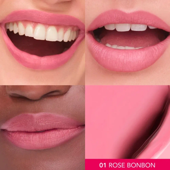 Bourjois Cloud Crème Velvet Matte Flüssiger matter Lippenstift 01 Rose Bonbon 3,1 ml