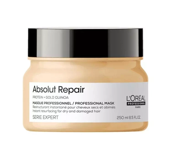 Kliknij na zdjęcie, aby je powiększyć LOREAL PROFESSIONNEL SERIE EXPERT ABSOLUT REPAIR GOLD MASKE 250 ML