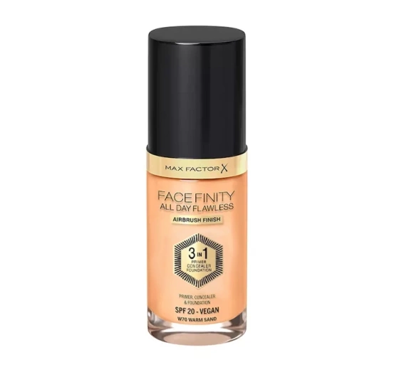 Kliknij na zdjęcie, aby je powiększyć MAX FACTOR FACEFINITY ALL DAY FLAWLESS 3IN1 VEGANE GRUNDIERUNG W70 WARM SAND 30ML