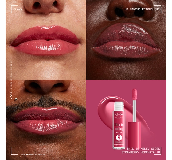 NYX Professional Makeup This Is Milky Lipgloss 10 Strawberry Horchata 4 ml