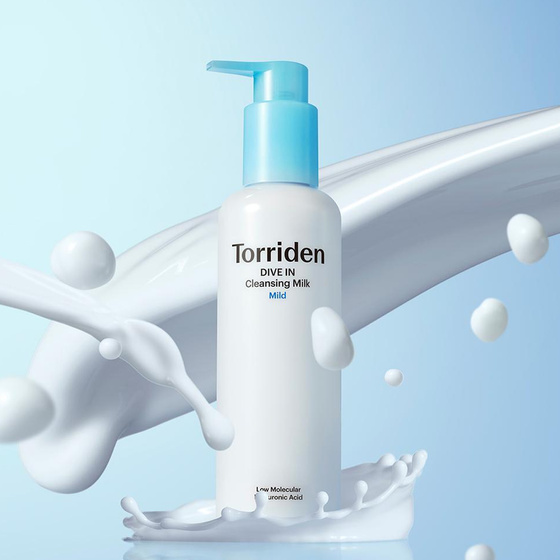 Torriden Dive In Cleansing Milk Reinigungsmilch mit niedermolekularer Hyaluronsäure 200 ml 