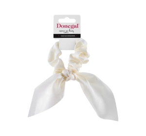 Donegal Haargummi mit Schleife FA-5621 Ecru