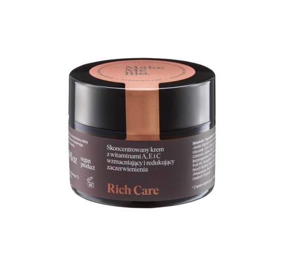 Make Me Bio Rich Care Reichhaltige Gesichtscreme mit Vitamin A E C 50ml