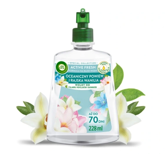 Air Wick Active Fresh Automatischer Lufterfrischer Nachfüllpackung Ozeanische Brise & Paradiesische Vanille 228 ml