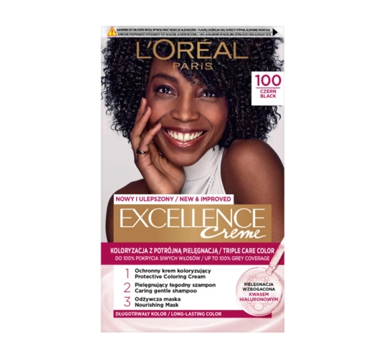 LOREAL EXCELLENCE CREME HAARFARBE 100 SCHWARZ
