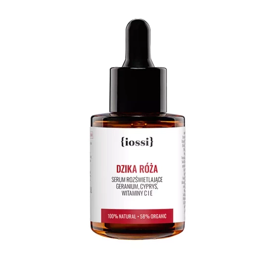 Kliknij na zdjęcie, aby je powiększyć IOSSI WILDE ROSE BELEUCHTENDES SERUM MIT GERANIE ZYPRESSE UND VITAMIN C UND E 30ML