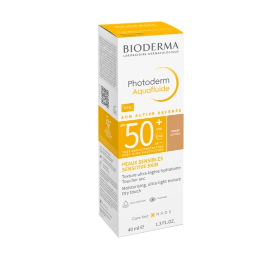 Bioderma Photoderm Aquafluide ultraleichtes Fluid SPF50+ Golden 40ml