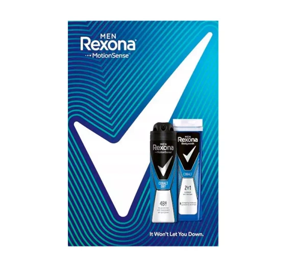 REXONA MEN COBALT DUSCHGEL + ANTITRANSPIRANT SET