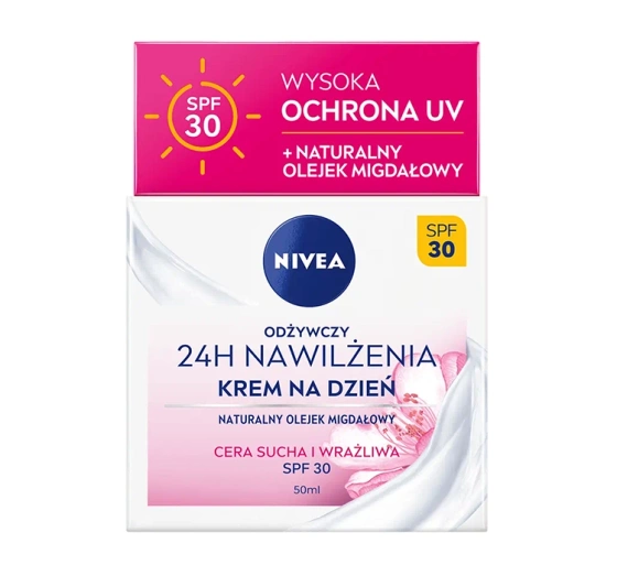 NIVEA 24h Feuchtigkeit Nährende Tagescreme SPF30 50ml