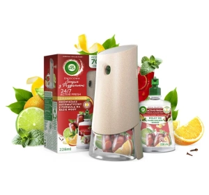 Air Wick 24/7 Active Fresh Set Automatischer Lufterfrischer + Nachfüller Fruchtige Sangria